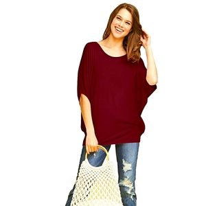 🍑🍒(2) XL Batwing Sleeve Tops-Bundle